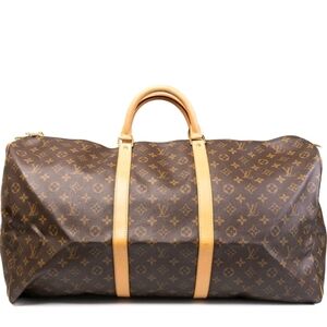Louis Vuitton Monogram Canvas Travel Duffel in Brown and Tan